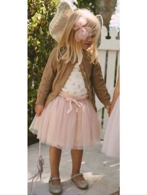 Jamie Kay Pink Ruffle Skirt with Tag